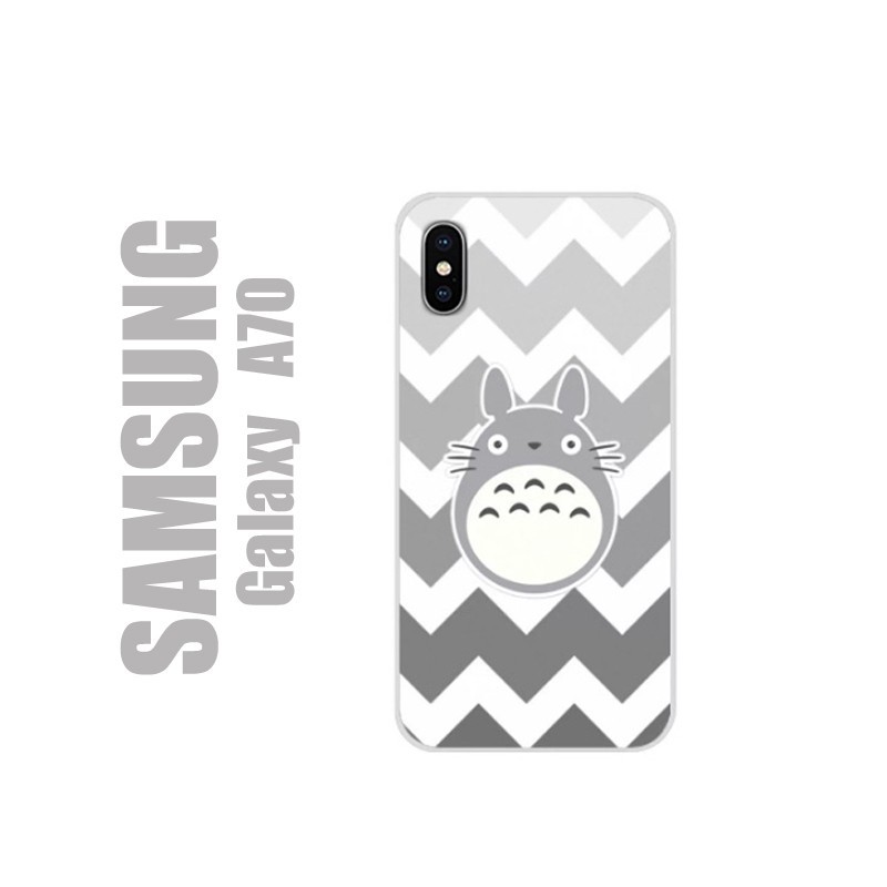 Coque pour Samsung en gel silicone souple et au motif Totoro Grey