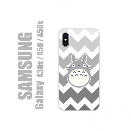 Coque pour Samsung en gel silicone souple et au motif Totoro Grey