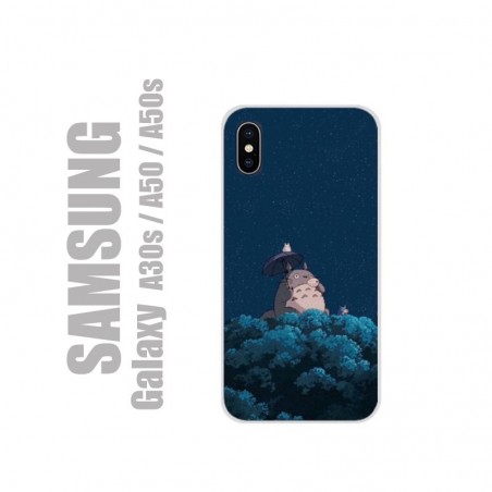 Coque pour Samsung en gel silicone souple et au motif Totoro Night