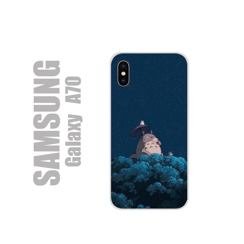 Coque pour Samsung en gel silicone souple et au motif Totoro Night