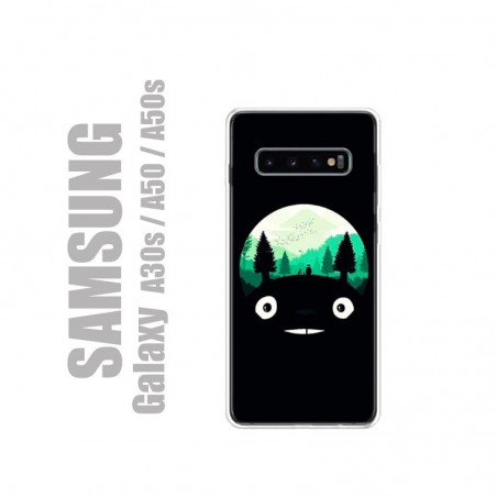 Coque pour Samsung en gel silicone souple et au motif Totoro Forest