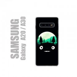 Coque pour Samsung en gel silicone souple et au motif Totoro Forest