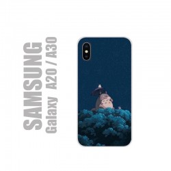 Coque pour Samsung en gel silicone souple et au motif Totoro Night