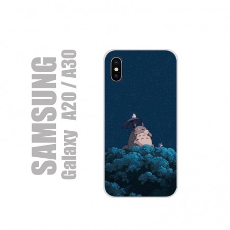 Coque pour Samsung en gel silicone souple et au motif Totoro Night