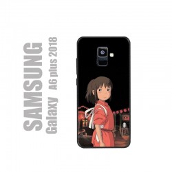 Coque pour Samsung A6 plus 2018 en gel silicone souple et au motif Chihiro des studios Ghibli