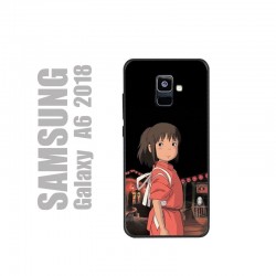 Coque pour Samsung A6 2018 en gel silicone souple et au motif Chihiro des studios Ghibli