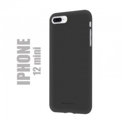 Coque premium "soft feeling" pour iPhone 12 mini - noire