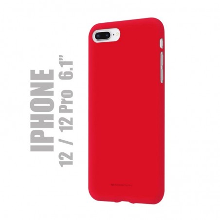 Coque premium "soft feeling" pour iPhone 12 et 1é Pro - Rouge