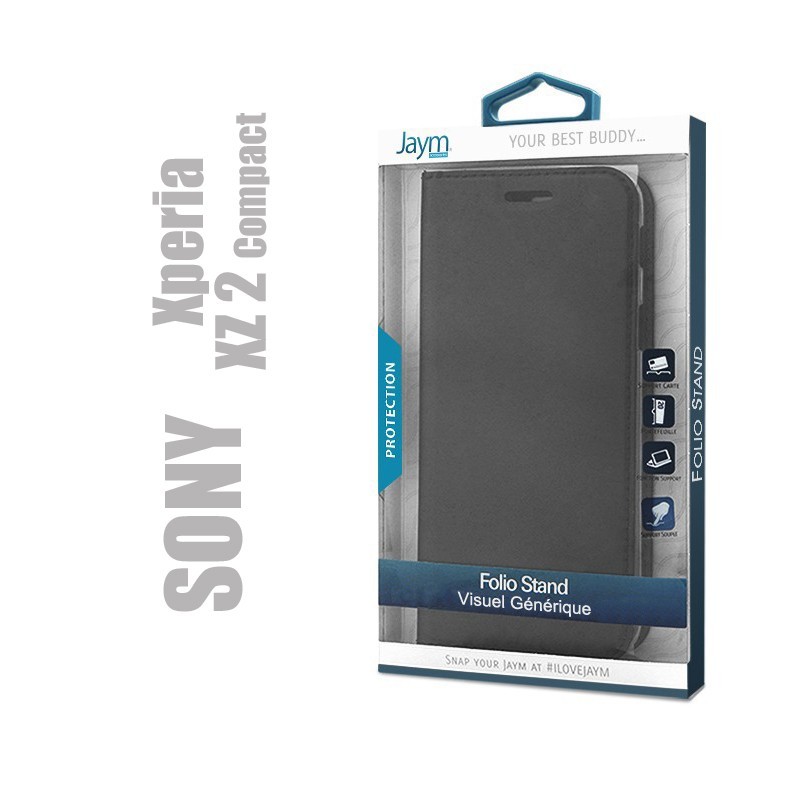 Etui clapet porte feuille compatible Sony Xperia XZ2 compact