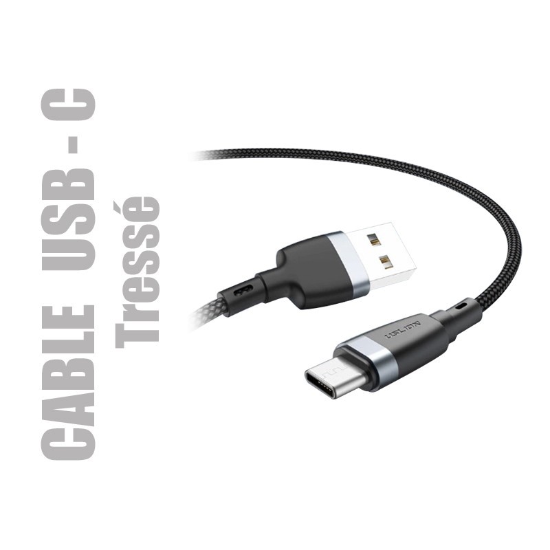 Cable de chargement et de transfert de données. USB C.