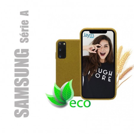 Coque souple 100% Biodégradable et recyclable pour Samsung Galaxy série A - Jaune