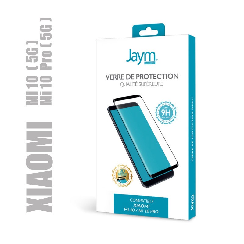 Verre de protection 3D pour Xiaomi Mi 10 et Mi 10 Pro (5G) Verre de protection 3D pour Xiaomi Mi 10 et Mi 10 Pro (5G)