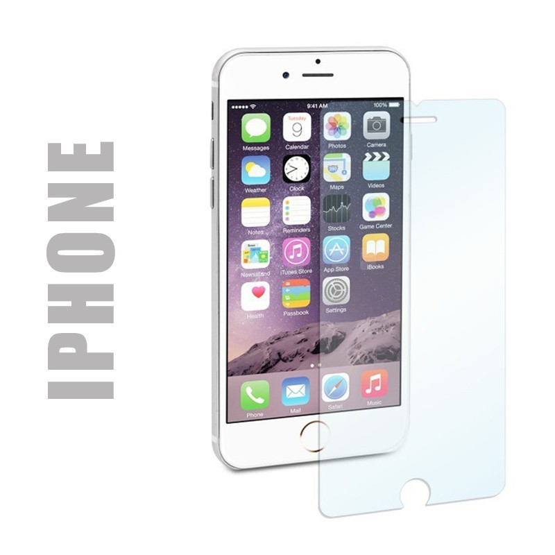 Protection d'écran en verre trempé pour smartphone Apple iPhone