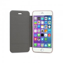 Etui crystal folio noir Compatible Apple iPhone X / XS