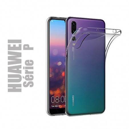 Coque souple en gel silicone transparent pour smartphones HUAWEI série P