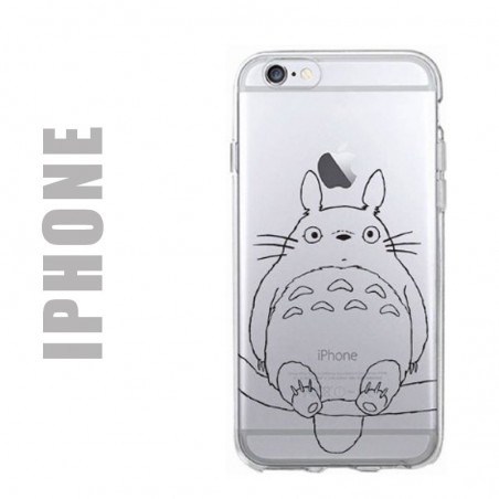 Coque de protection pour iPhone en gel silicone souple et au motif Totoro