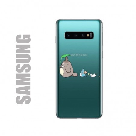 Coque de protection pour smartphones Samsung en gel silicone souple et à l'effigie des personnages du studio Ghibli