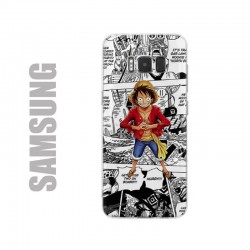 Coque de protection pour smartphones Samsung en gel silicone souple au motif One Piece