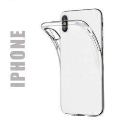 Coque de protection en gel silicone transparent pour iPhone