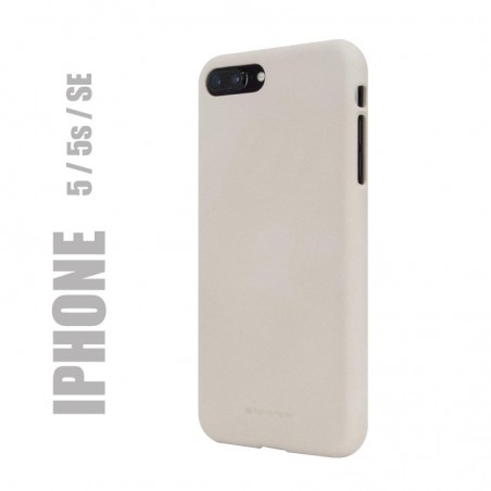 Coque premium "soft feeling" pour Apple iPhone 5 / 5S / SE - beige