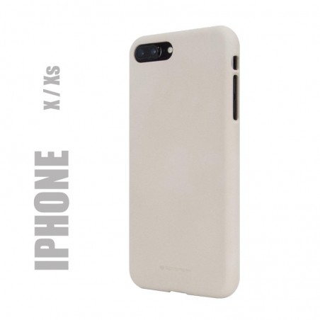 Coque premium "soft feeling" pour iphone X / Xs - beige