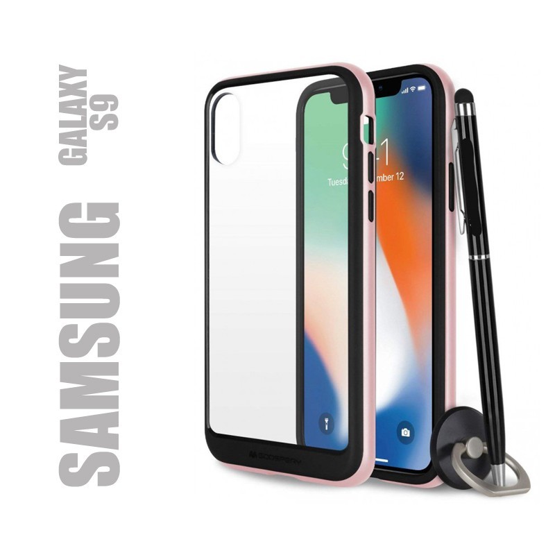 Coque rigide premium - X-Bumper or rose pour Samsung Galaxy S9 Coque rigide premium - X-Bumper or rose pour Samsung Galaxy S9