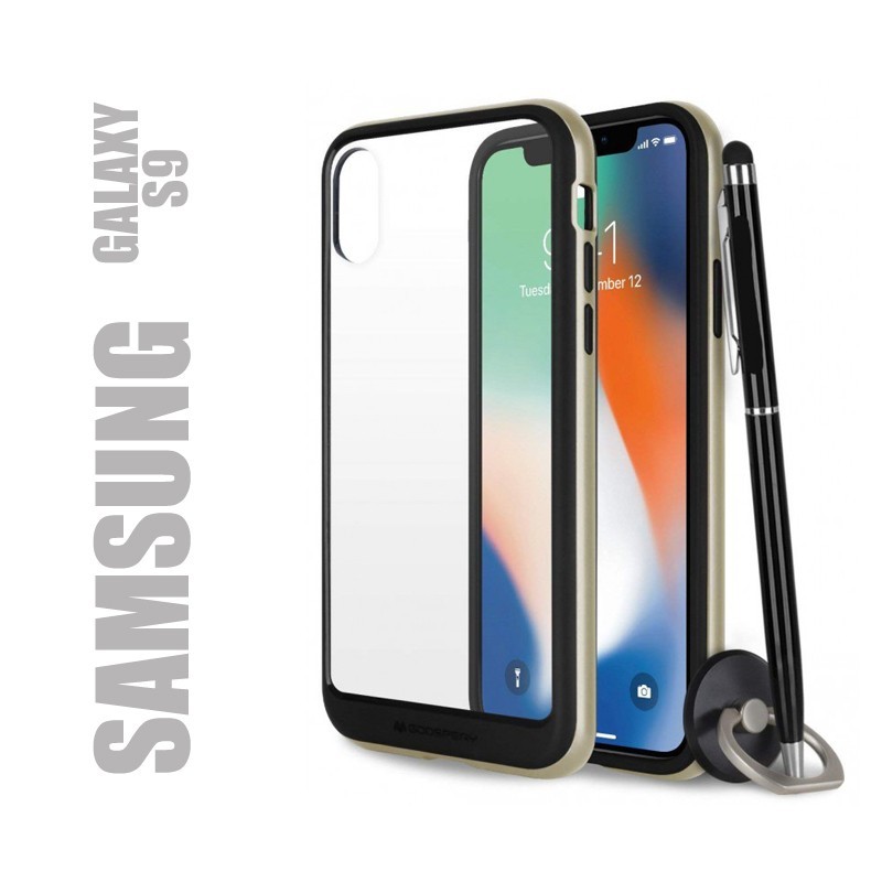 Coque rigide premium - X-Bumper or pour Samsung Galaxy S9 Coque rigide premium - X-Bumper or pour Samsung Galaxy S9