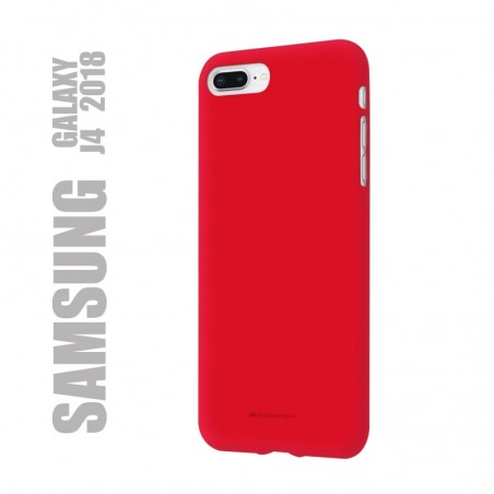 Coque premium "soft feeling" pour samsung galaxy J4-2018 - rouge