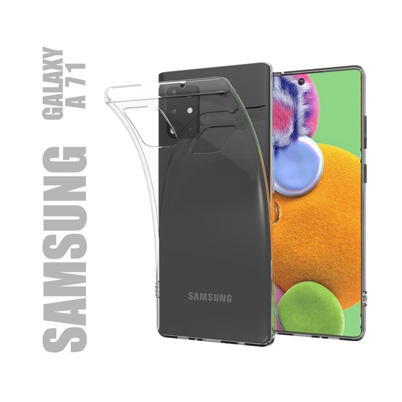 Coque de protection en gel silicone souple transparent pour Samsung Galaxy A71